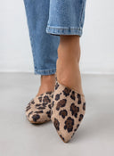 Mules φλατ μυτερά με print Estil - Leopard - thefashionproject.gr - Estil