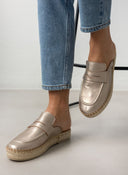 Mules καστόρινα με σχοίνινη σόλα Ragazza 0237 - Άμμου - thefashionproject.gr - RAGAZZA