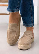 Mules καστόρινα με σχοίνινη σόλα Ragazza 0237 - Μπεζ - thefashionproject.gr - RAGAZZA