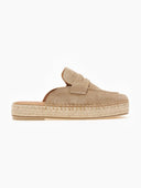 Mules καστόρινα με σχοίνινη σόλα Ragazza 0237 - Μπεζ - thefashionproject.gr - RAGAZZA