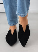 Mules κλειστά από καστόρι δέρμα Estil - Μαύρο - thefashionproject.gr - Estil