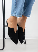 Mules κλειστά από καστόρι δέρμα Estil - Μαύρο - thefashionproject.gr - Estil