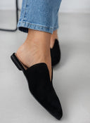 Mules κλειστά από καστόρι δέρμα Estil - Μαύρο - thefashionproject.gr - Estil