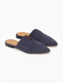 Mules κλειστά από καστόρι δέρμα Estil - Μπλε - thefashionproject.gr - Estil