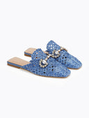 Mules κλειστά από ψάθα - Μπλε ανοιχτό - thefashionproject.gr - ERYNN