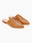 Mules κλειστά κροκό με άνοιγμα estil - Ταμπά - thefashionproject.gr - Estil
