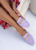 Mules κλειστά με αλυσίδα estil - Λιλά - thefashionproject.gr - Estil