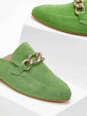 Mules κλειστά με αλυσίδα estil - Πράσινο - thefashionproject.gr - Estil