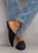 Mules κλειστά με ασύμμετρη φάσα estil - Μαύρο - thefashionproject.gr - Estil