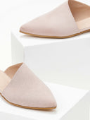 Mules κλειστά με ασύμμετρη φάσα estil - Nude - thefashionproject.gr - Estil