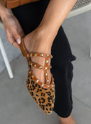 Mules κλειστά με τρουκς estil - Leopard - thefashionproject.gr - Estil
