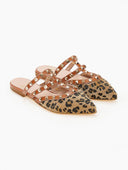 Mules κλειστά με τρουκς estil - Leopard - thefashionproject.gr - Estil