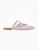 Mules κλειστά με τρουκς estil - Λιλά - thefashionproject.gr - Estil