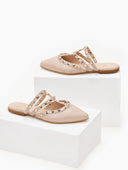 Mules κλειστά με τρουκς estil - Nude - thefashionproject.gr - Estil