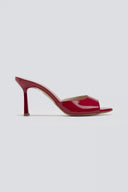 Mules λουστρίνι με λεπτό τακούνι TFP - Κόκκινο - thefashionproject.gr - TFP - 23863014002