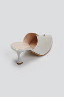 Mules με άνοιγμα Tfp - Λευκό Πέρλα - thefashionproject.gr - TFP