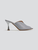 Mules με γκλίτερ Tfp - Ασημί - thefashionproject.gr - TFP