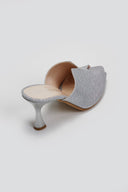 Mules με γκλίτερ Tfp - Ασημί - thefashionproject.gr - TFP