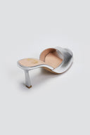 Mules με λεπτό τακούνι TFP - Ασημί - thefashionproject.gr - TFP