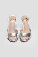 Mules με λεπτό τακούνι TFP - Ασημί - thefashionproject.gr - TFP