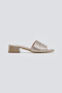 Mules με pattern TFP - Χρυσό - thefashionproject.gr - TFP