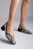 Γόβες slingback με πλεκτό σχέδιο CORINA