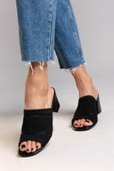 Mules με πλεκτό σχέδιο ERYNN - Μαύρο - thefashionproject.gr - ERYNN