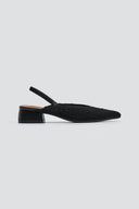 Mules με πλεκτό σχέδιο ERYNN - Μαύρο - thefashionproject.gr - ERYNN