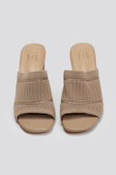 Mules με πλεκτό σχέδιο ERYNN - Τάουπε - thefashionproject.gr - ERYNN
