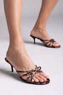 Mules σατέν με διαφάνεια και print CORINA - Leopard - thefashionproject.gr - CORINA