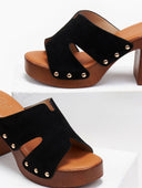 Clogs suede με τρουκς ERYNN