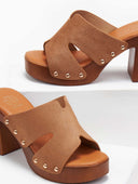 Clogs suede με τρουκς ERYNN