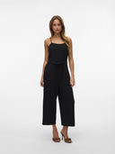 Ολόσωμη φόρμα με λινό Vero Moda 10321614 - Μαύρο - thefashionproject.gr - VERO MODA