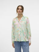 Oversize πουκάμισο με print φλοραλ Vero Moda 10315150