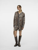 Oversize πουκάμισο με print Vero Moda 10315150 - Leopard - thefashionproject.gr - VERO MODA