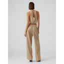 Παντελόνα με λινό Vero Moda 10282493