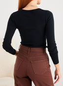 Παντελόνι cargo με φαρδιά μπατζάκια - Καφέ - thefashionproject.gr - The Fashion Project