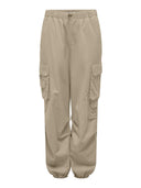 Παντελόνι cargo με stopper στη μέση ONLY 15308795 - Μπεζ - thefashionproject.gr - ONLY - 21973003003