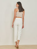 Παντελόνι chino με πιέτες - Λευκό - thefashionproject.gr - The Fashion Project