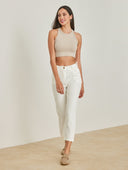 Παντελόνι chino με πιέτες - Λευκό - thefashionproject.gr - The Fashion Project