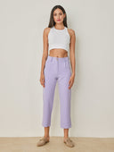 Παντελόνι chino με πιέτες - Λιλά - thefashionproject.gr - The Fashion Project