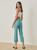 Παντελόνι chino με πιέτες - Μέντα - thefashionproject.gr - The Fashion Project