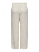 Παντελόνι με λινό ONLY 15322263 - Μπεζ - thefashionproject.gr - ONLY