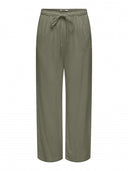 Παντελόνι με λινό ONLY 15322263 - Χακί - thefashionproject.gr - ONLY