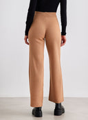 Παντελόνι με ριμπ πλέξη Escape - Biscuit - thefashionproject.gr - Escape