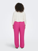 Παντελόνι plus size με λινό CARMAKOMA 15311951 - Φούξια - thefashionproject.gr - CARMAKOMA