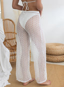 Παντελόνι see through με δαντέλα