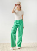 Παντελόνι τζιν cargo wide leg
