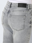 Παντελόνι τζιν Moni Highwaist straight Noisy May 27027468 - Γκρι - thefashionproject.gr - NOISY MAY