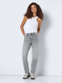 Παντελόνι τζιν Moni Highwaist straight Noisy May 27027468 - Γκρι - thefashionproject.gr - NOISY MAY